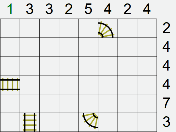 Traintracks starting grid