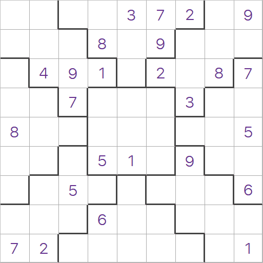 Jigsaw Sudoku - Easy 