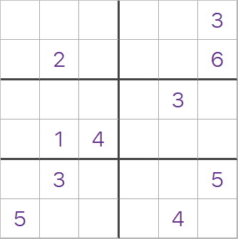 Kids Sudoku puzzle