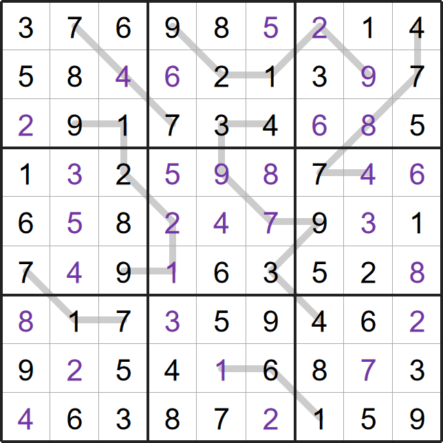 Palindrome Line Sudoku